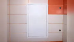 How to hide a hatch in a bathroom with tiles photo