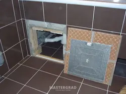 Жуынатын бөлмедегі люкті плиткалар фотосуретімен қалай жасыруға болады