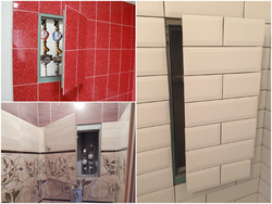How To Hide A Hatch In A Bathroom With Tiles Photo