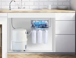 Water filter for sink photo in the kitchen