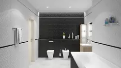 Vanna otağı fotoşəkilində parlaq və tutqun plitələrin birləşməsi