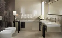 Vanna otağı fotoşəkilində parlaq və tutqun plitələrin birləşməsi