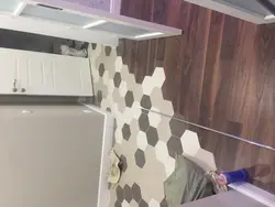 Photo Transition Of Tiles To Laminate In The Hallway Photo