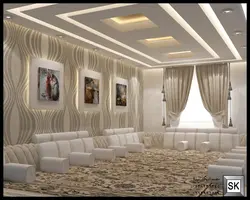 Plasterboard ceiling in Uzbekistan for the living room photo