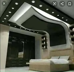Plasterboard ceiling in Uzbekistan for the living room photo