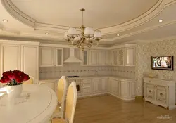 Ceilings in the kitchen photo in classic style photo