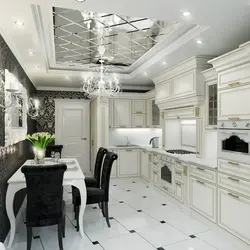 Ceilings in the kitchen photo in classic style photo