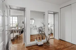 Floor-to-ceiling mirror in the hallway photo