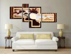 Photo for a high-resolution wall painting in the living room