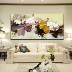 Photo for a high-resolution wall painting in the living room