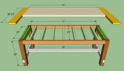DIY ағаш ас үй үстелінің фотосуреттері