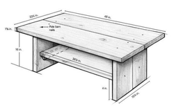DIY ағаш ас үй үстелінің фотосуреттері