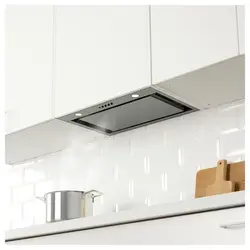 Built-in kitchen hood with ventilation outlet photo