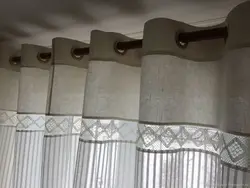 How to hang curtains if there is no cornice in the kitchen photo