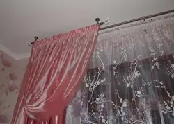 Mətbəx fotoşəkilində korniş yoxdursa pərdələri necə asmaq olar