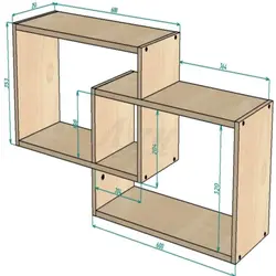 Ағаш Фотосуреттер Мен Сызбалардан Жасалған DIY Ас Үй Сөресі
