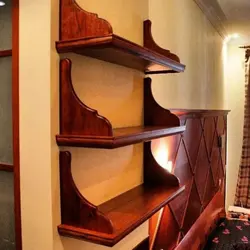 DIY kitchen shelf made of wood photos and drawings
