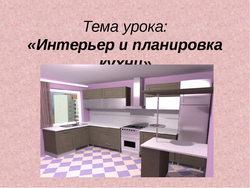 Kitchen interior message