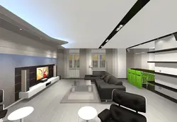 Living room interior visualization