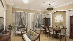 Греческий интерьер гостиной