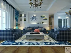 Greek living room interior