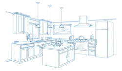 Kitchen Interior Vector