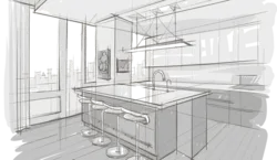 Kitchen Interior Vector