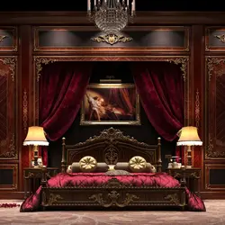 Королевский интерьер спальни