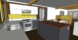 Interior center kitchen designer