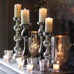 Candlesticks In The Living Room Interior