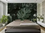 Qonaq otağının interyerində monstera