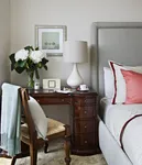 Stool in the bedroom interior