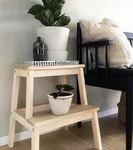 Stool in the bedroom interior