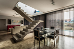 Staircase in the bedroom interior