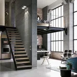 Staircase in the bedroom interior