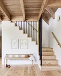 Staircase in the bedroom interior