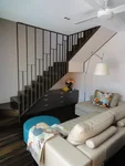 Staircase in the bedroom interior