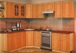 Alder kitchen in the interior