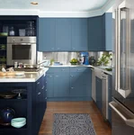 Kitchen denim in the interior