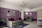 Blueberry in the living room interior