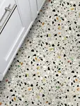 Mətbəx interyerində terrazzo