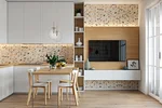 Terrazzo in the kitchen interior
