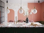Oshxonaning ichki qismidagi terrazzo