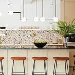Terrazzo in the kitchen interior