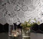 Honeycombs in the kitchen interior