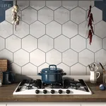 Honeycombs in the kitchen interior