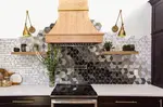 Honeycombs in the kitchen interior