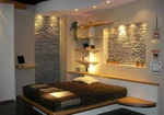 Bedroom Interior With Stone