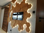 Honeycombs in the hallway interior