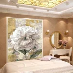 Peonies дар дохили хонаи хоб